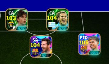 CONTA EFOOTBALL PACK DO YAMAL + PACK DO MESSI FORLAN E INZAGHI RIKJAARD ANTIGO