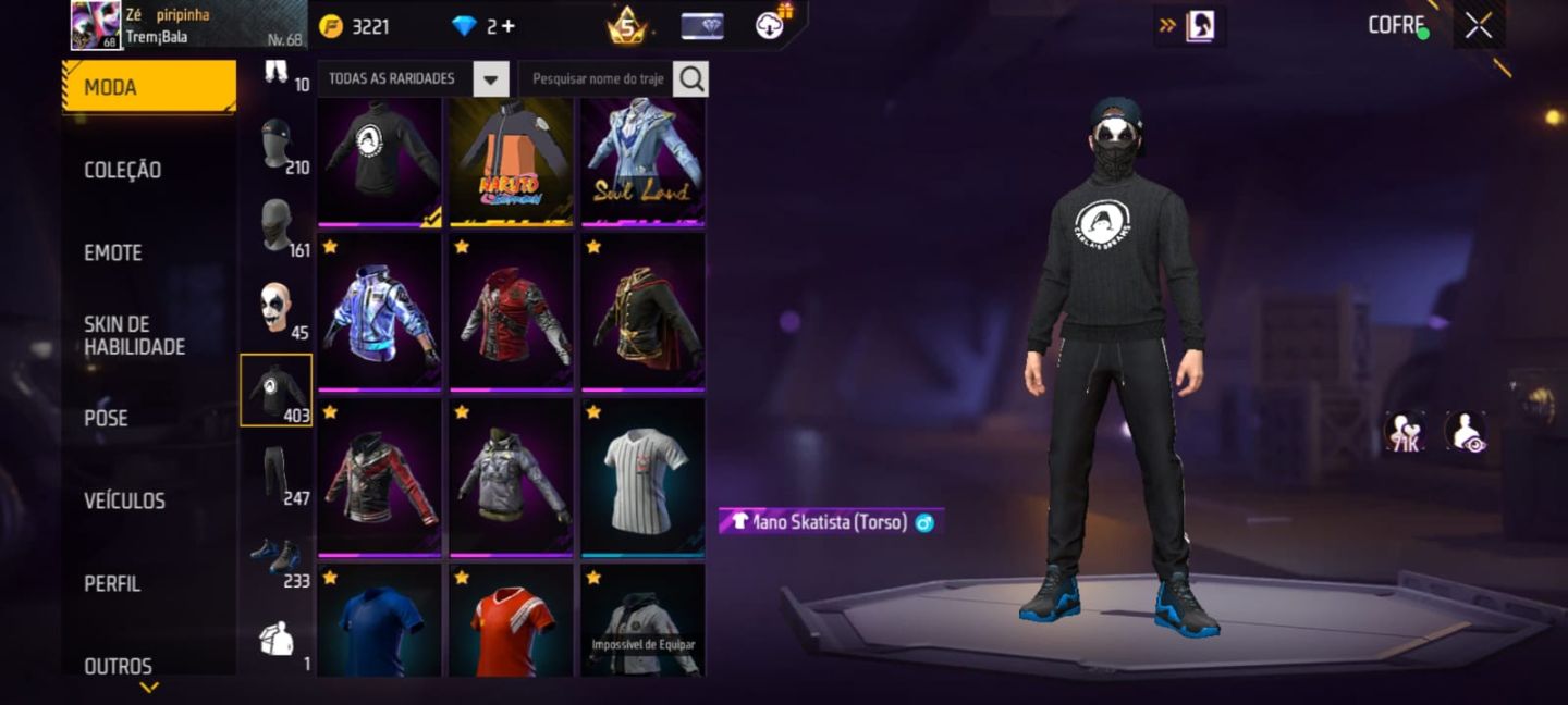 Conta FreeFire Rara (Preço Ngeociavél)