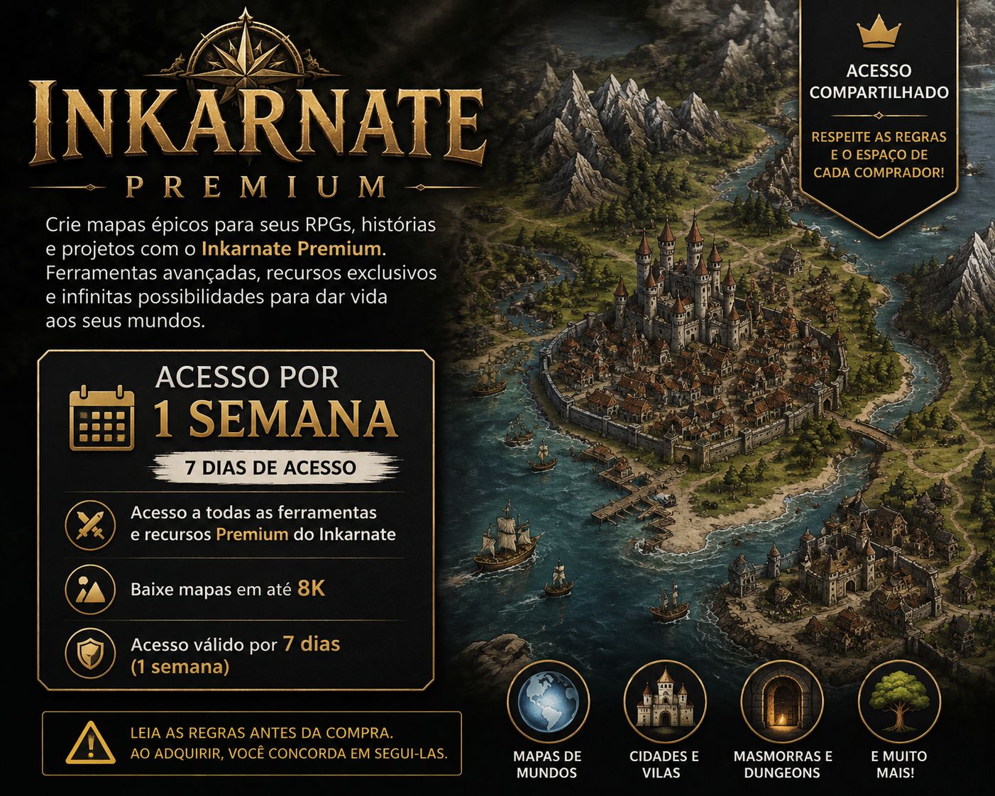 Inkarnet pro - por 1 semana melhor site para fazer mapas de rpg