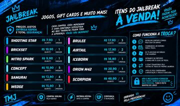 CARROS E ACESSÓRIOS JAILBREAK | LIMITED | ENTREGA RÁPIDA