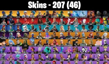 CONTA FORTNITE TRYHARD COM PACOTE CORINGA, SKINS PSN, 1.300 V-BUCKS E 207 SKINS