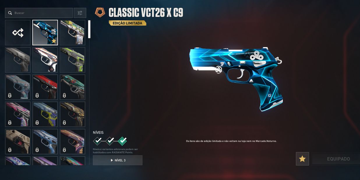 Conta valorant Mais de 2K gastos. 20+ skins.