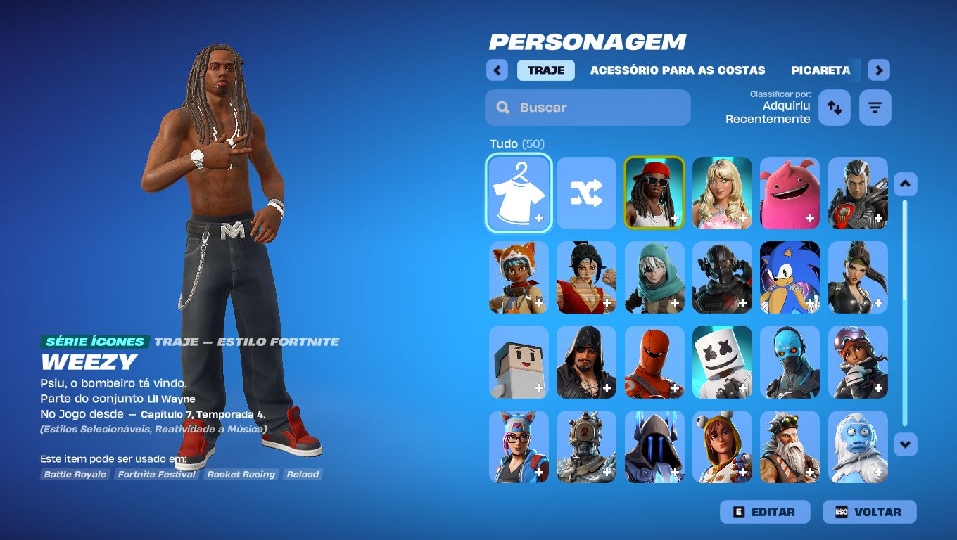 Conta Fortnite Fundador (+Salve o Mundo)