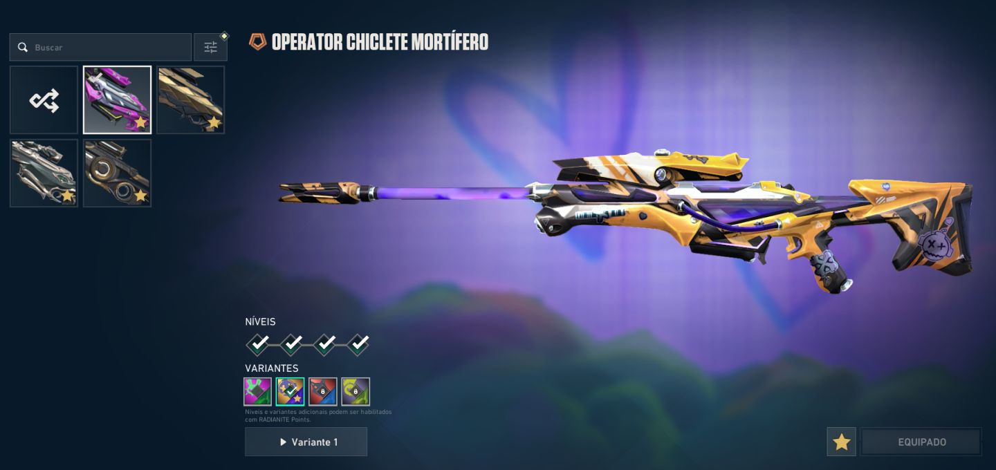 CONTA VALORANT VARIAS SKINS