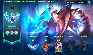 LEE SIN DRAGÃO LENDÁRIA + [ DIAMANTE COM 75 PDLS ] + [ COM MMR ALTÍSSIMO ]
