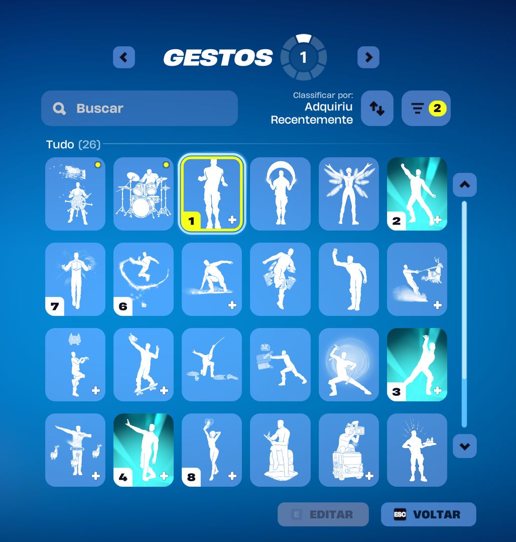 Conta Fortnite | 34 Skins | Naruto + Ice Spice | Candy Axe + Carros