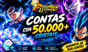(COMPROU CHEGOU) Contas 51,000+ Chrono Crystal Conta Dragon ball legends