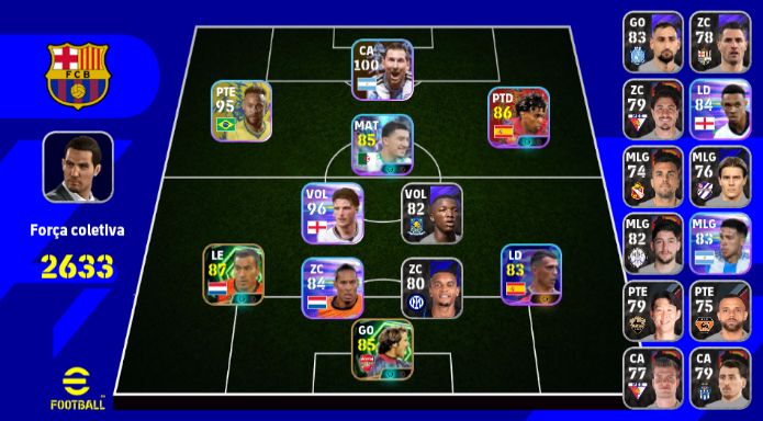 CONTAS EFOOTBALL INICIANTES