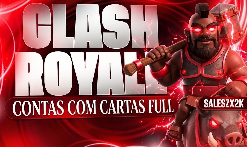 Contas clash royale +11k trofeus +120 cartas +3k gemas