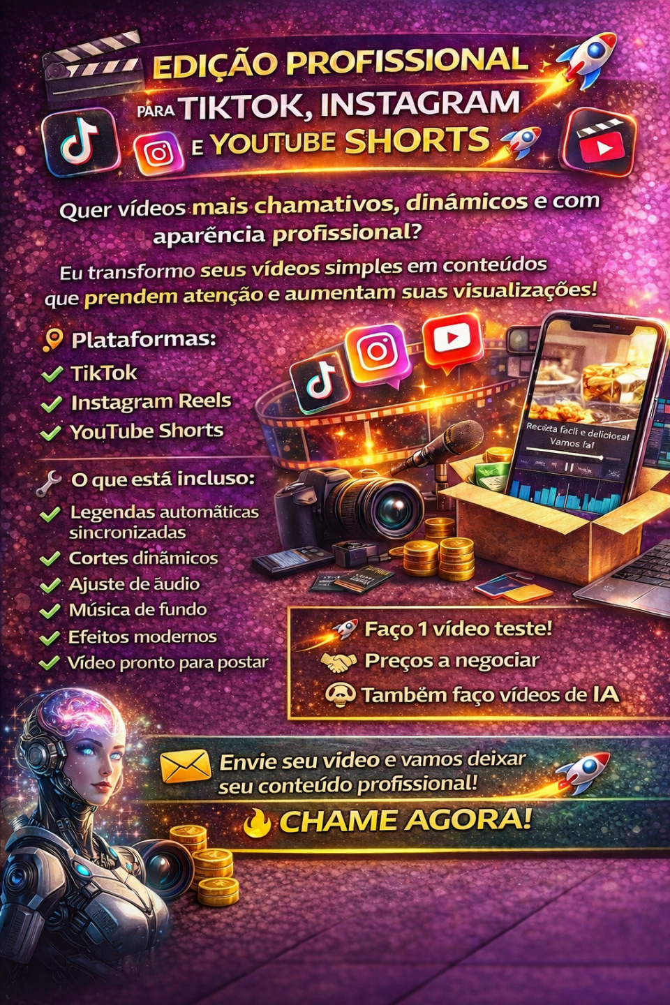 EDITO TODOS OS SEUS VÍDEOS(MELHOR PREÇO DO MERCADO)