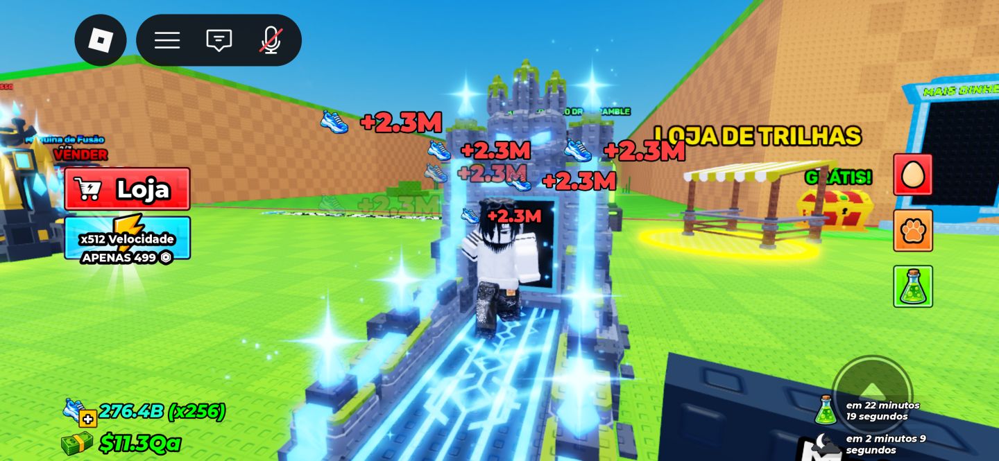 Conta roube um ovo money 352B/s speed 520B 901 robux
