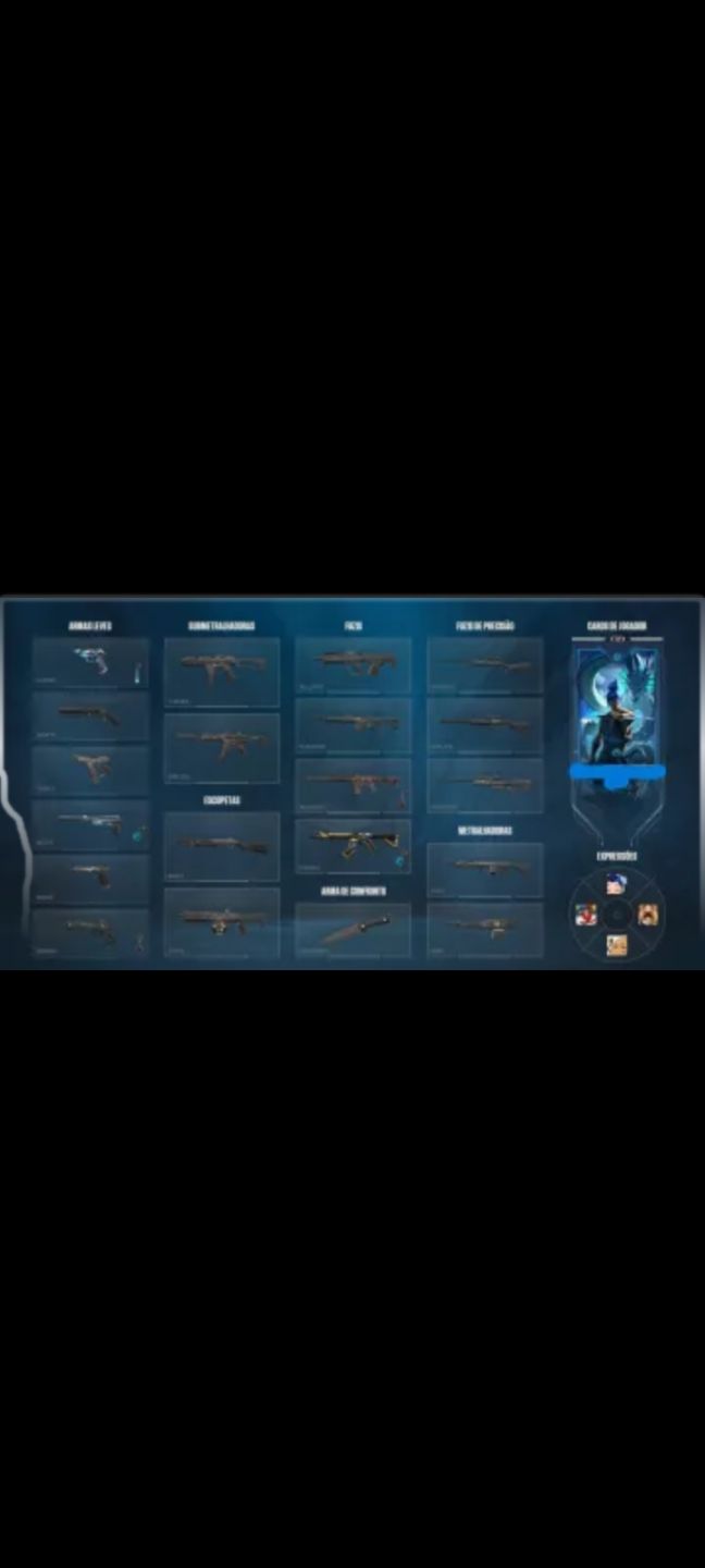 Conta de valorant com skins: rgx, champions entre outras e todos personagens