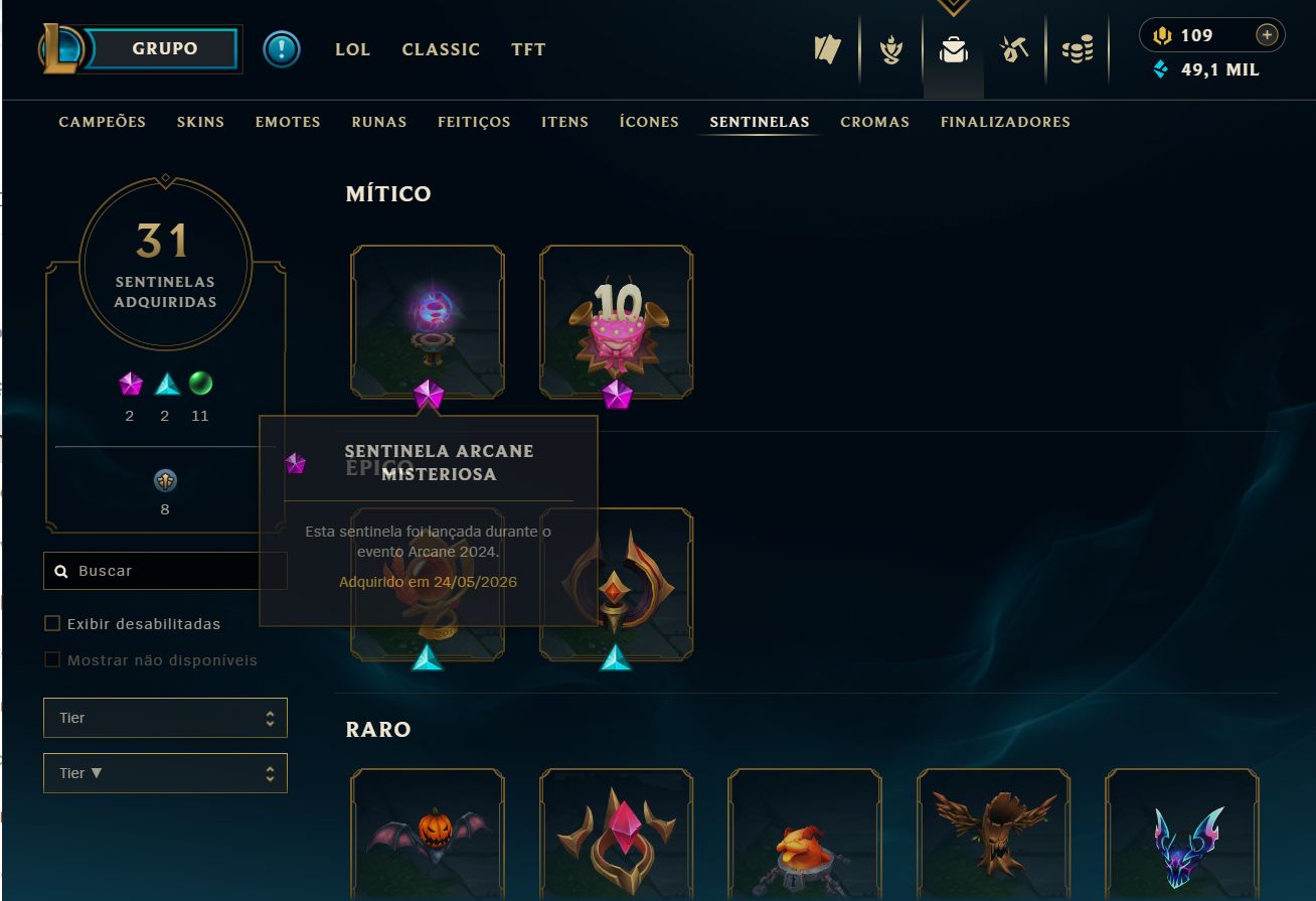 Conta LOL Mono Zed, Yasuo e Yone.