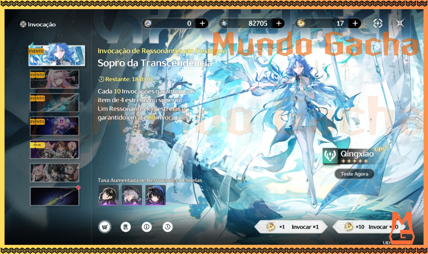 [Wuthering Waves] Contas Reroll com Astrites + Tiros