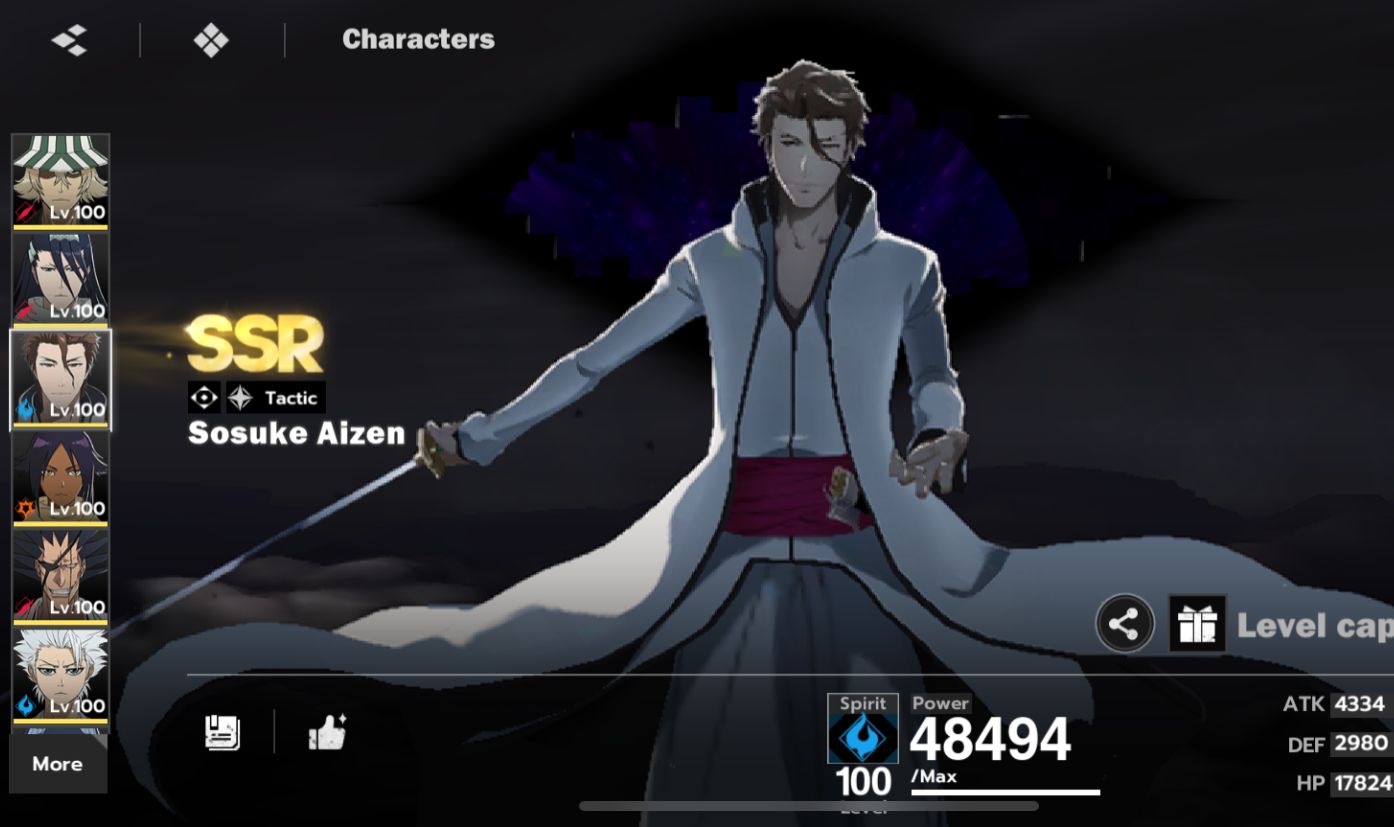 CONTA BLEACH: SOUL RESONANCE LV. 80 MAX | CONTA AVANÇADA