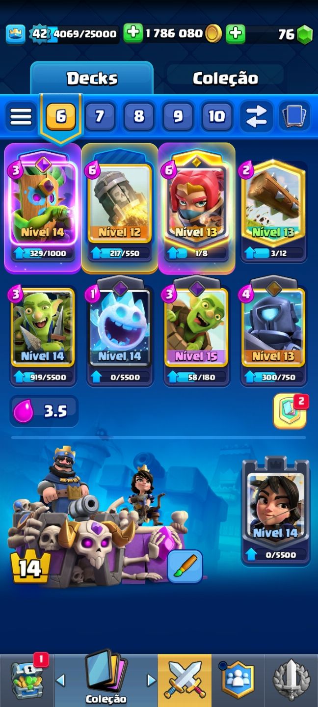 CONTA calsh 9k todos os personagens