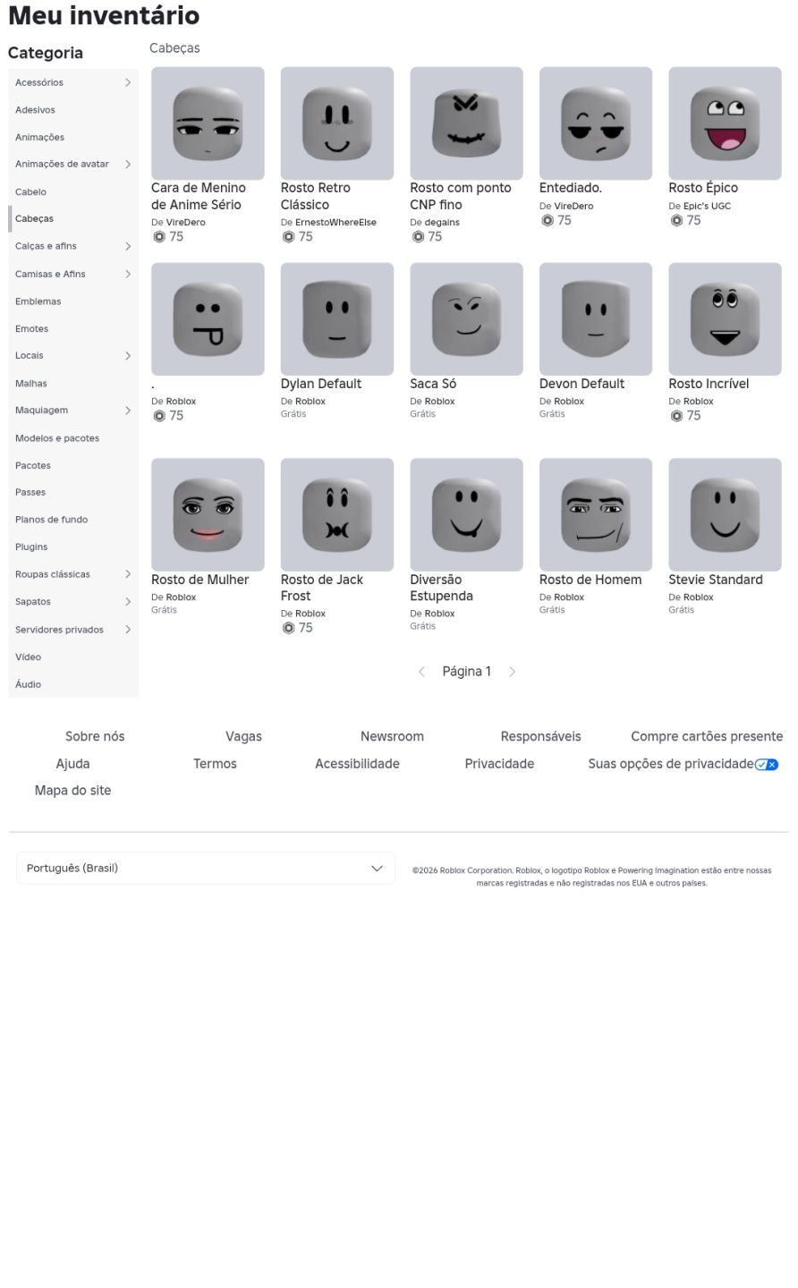 Conta de Roblox Upada e com diversas skins!!