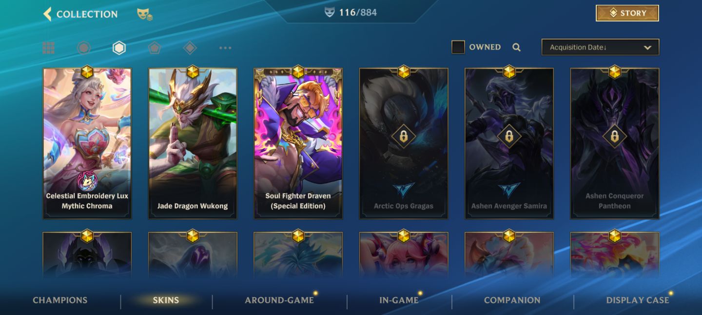 WILD RIFT - EX Monarca - 116 Skins - Yasuo Rosa de Cristal - Full Champs.