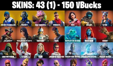 CONTA DE FORTNITE COM 40 SKINS + PSN SKINS + MARVEL