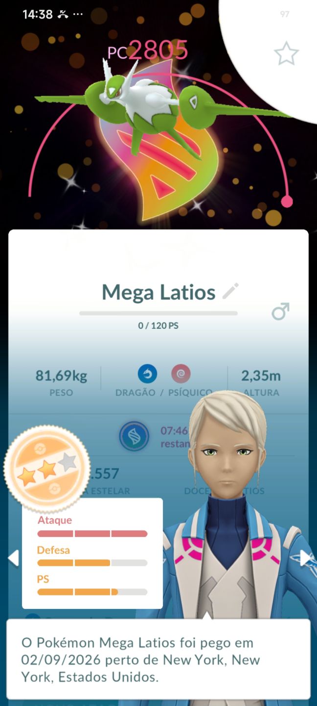 Conta Pokémon Go Com 4 Lendários Shiny