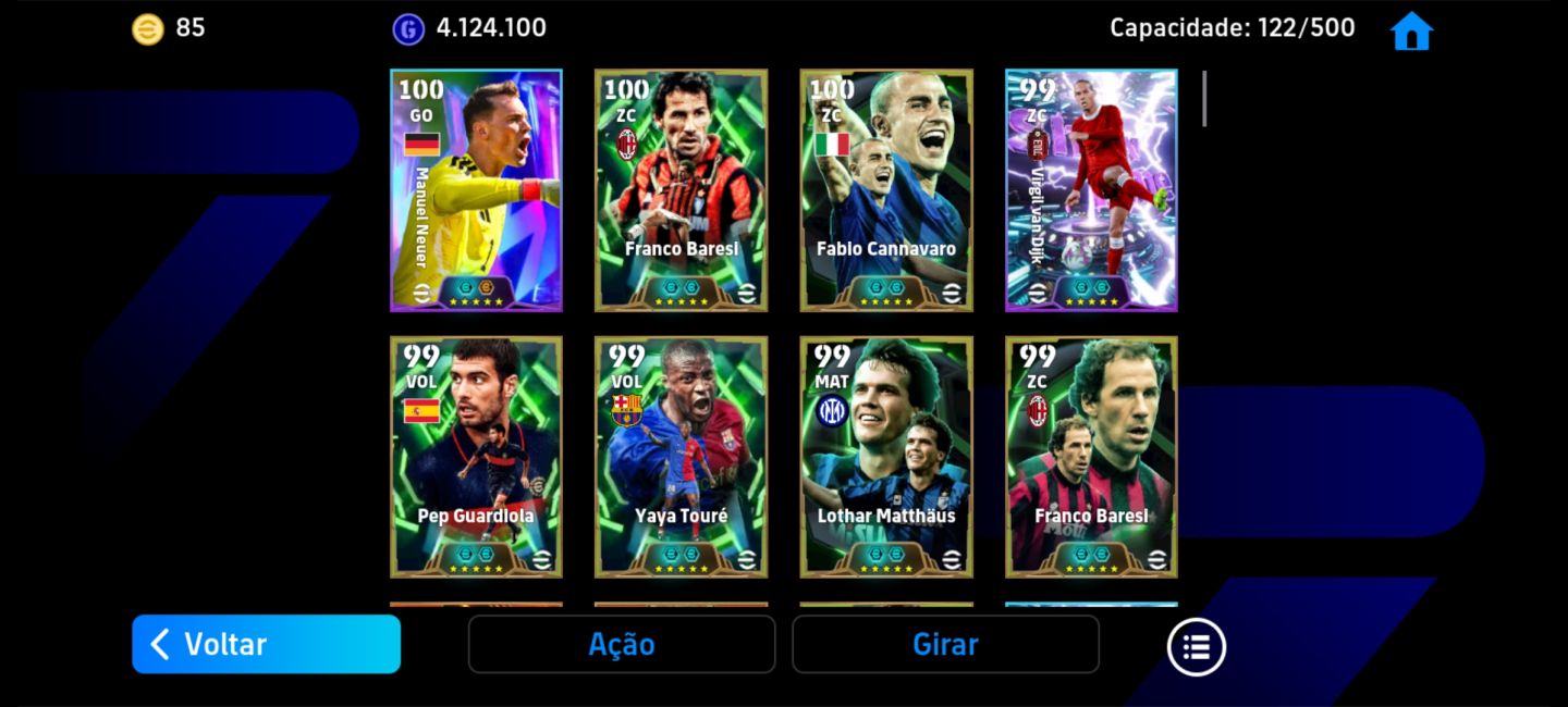 Baresi 108 Yamal 105 Klopp | Força coletiva 3200+