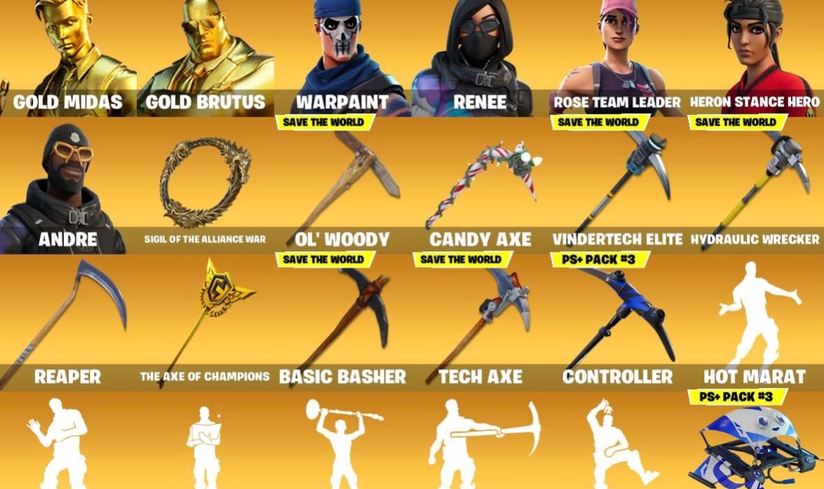 CONTA DE FORTNITE COM VARIAS SKINS E MUITOS ITENS RAROS