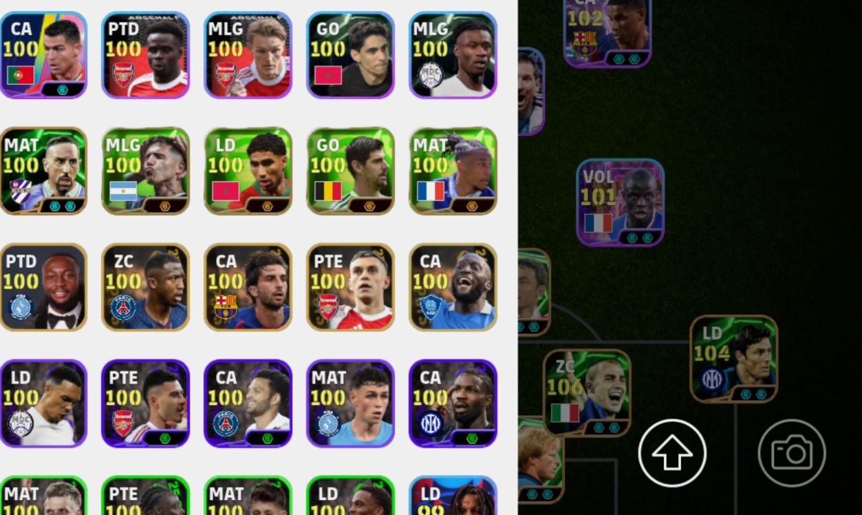 CONTA INSANA PRA COMECAR BEM EFOOTBALL MOBILE | FORÇA 3196| OTIMO TERCEIRO BANCO
