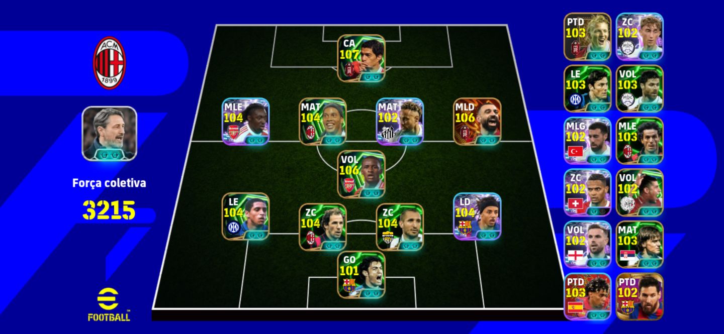 Conta efootball melhor Ronaldinho