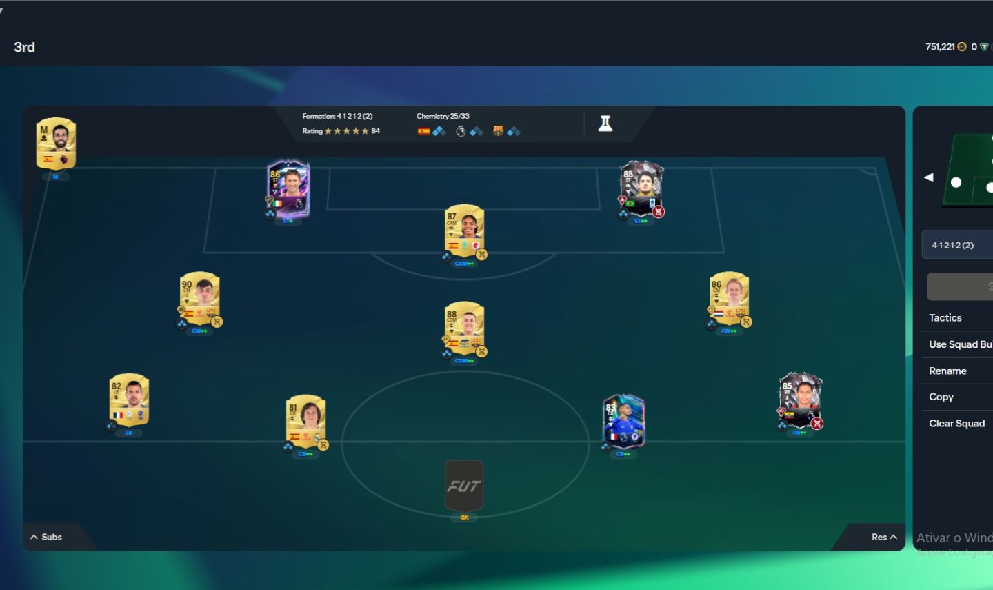 Conta EA FC 27 750k