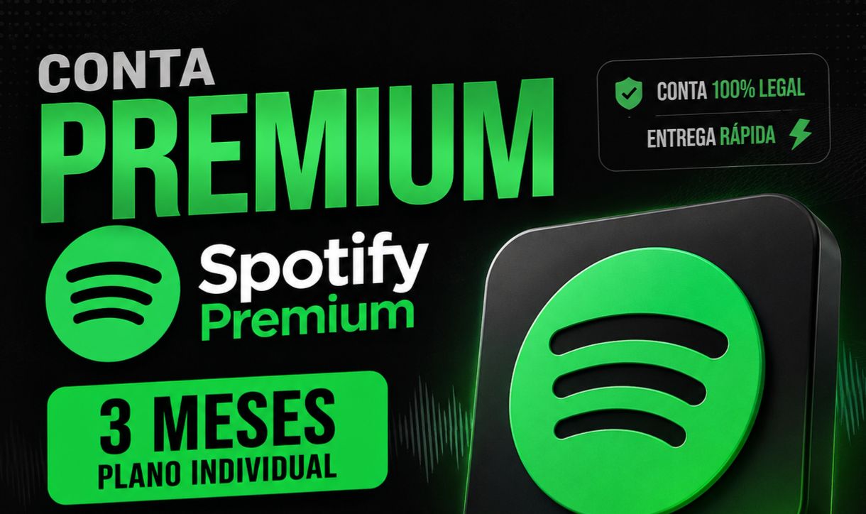 SPOTIFY PREMIUM CONTA INDIVIDUAL 3 MESES - MAIS BARATO DO SITE -