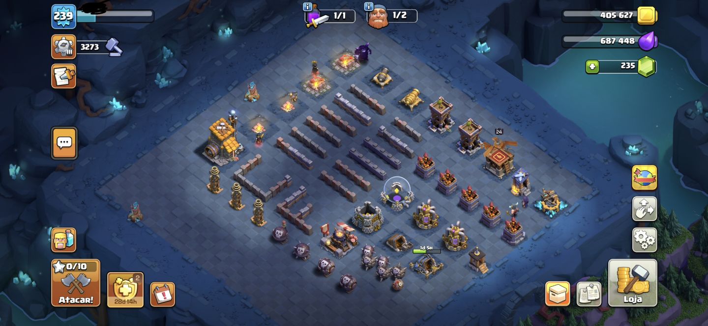 CoC CV18 95% FULL + Conta de Clash Royale Recheada com 12030 Troféus! OFERTAS ON