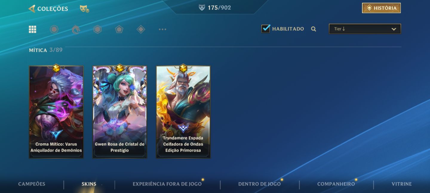 Conta de wild rift main selva com 175 skins + 35k de colecionador