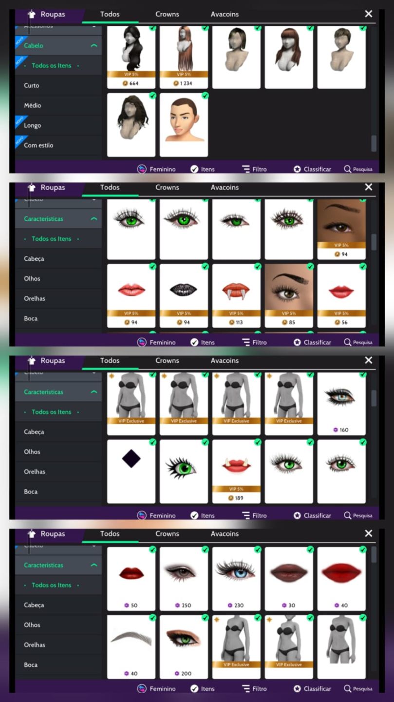 Conta avk level 43, Verificado +18, 36 insignas, 1011 Itens, varios em Crowns.