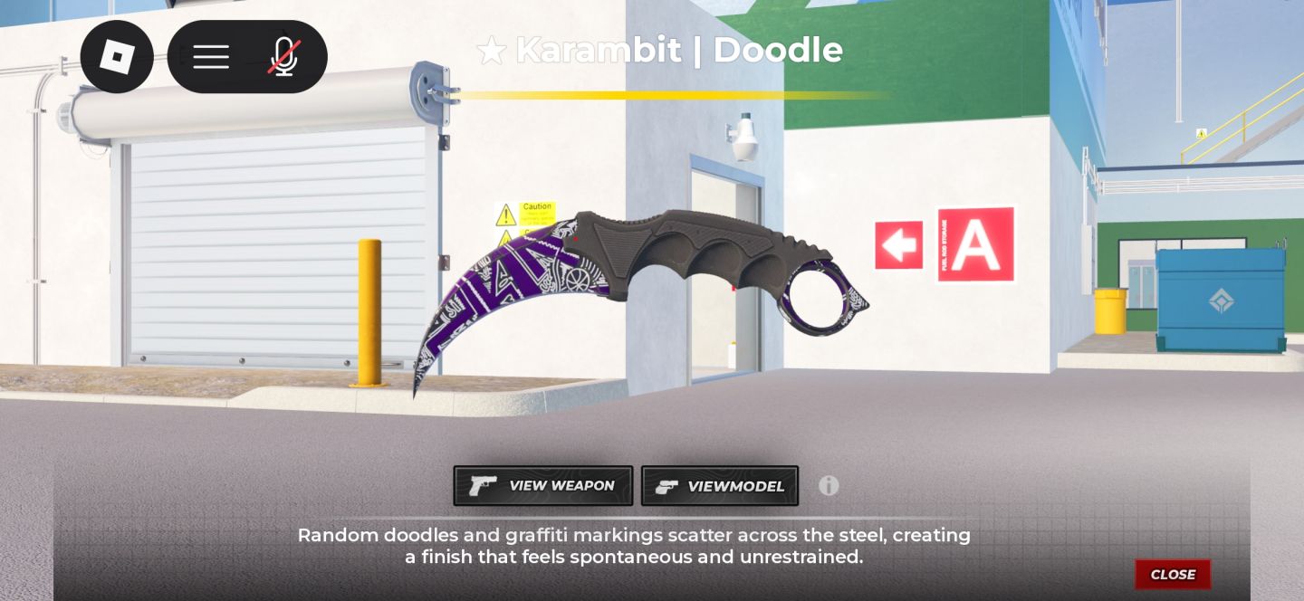 BLOXSTRIKE | Karambit Doodle FT