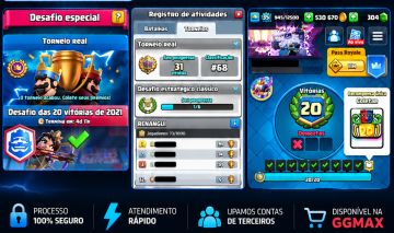 UP DE CONTAS CLASH ROYALE