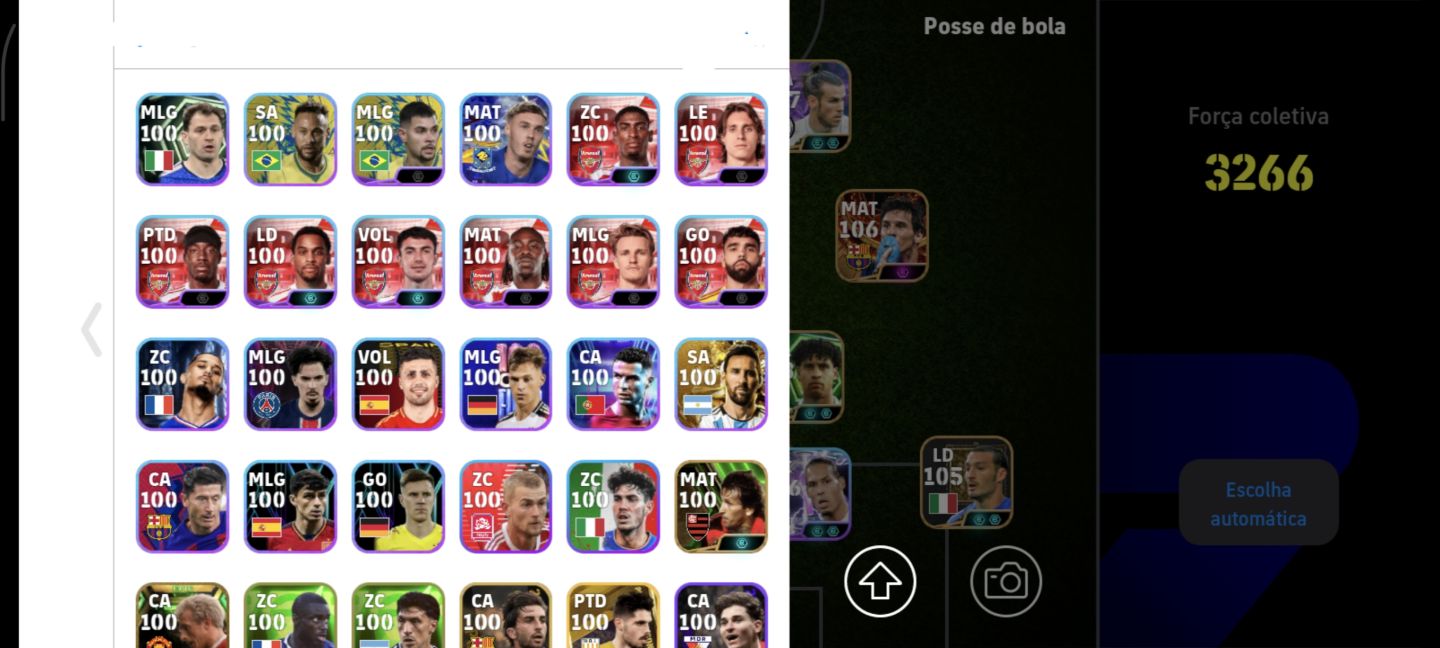 Conta Efootball Raridade! Bale Naruto + Pirlo +Etoo +Buffon prime e ++!!
