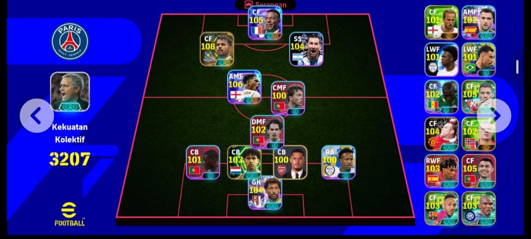 Conta de Efootball muito top