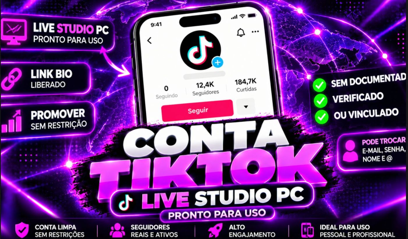 CONTA 1.6OO Seguidores Reais + L PRONTO PARA USO (SUPORTE NA ENTREGA)