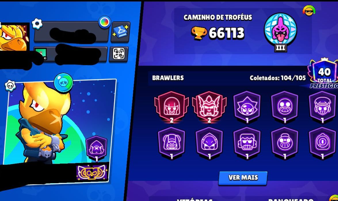 CONTA DE BRAWL STARS RARÍSSIMA!! (OLHE A DESCRIÇÃO)