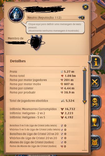 Conta mid/end game Albion