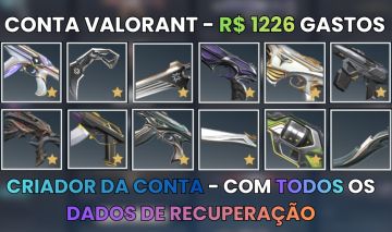 Conta Valorant - Criador da Conta - Faca Vct 2026, Faca Vct 2025 e Muito Mais!!