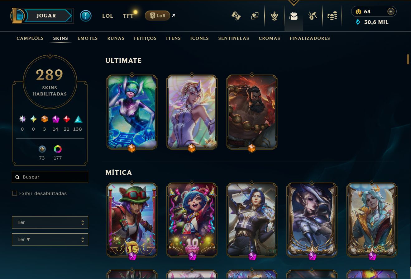 Conta League Of Legends Diamond 3 + Pax Sivir + Full Acesso + Recuperação
