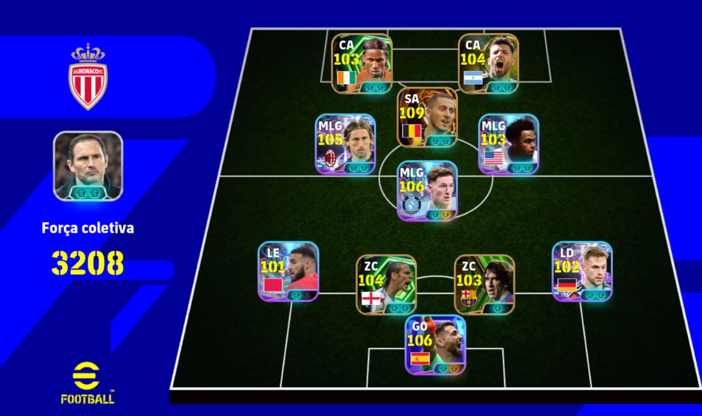 CONTA DE EFOOTBALL COMPLETA A BRABA DO HAZARD
