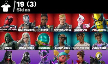 CONTA FORTNITE 19 SKINS DEADPOOL