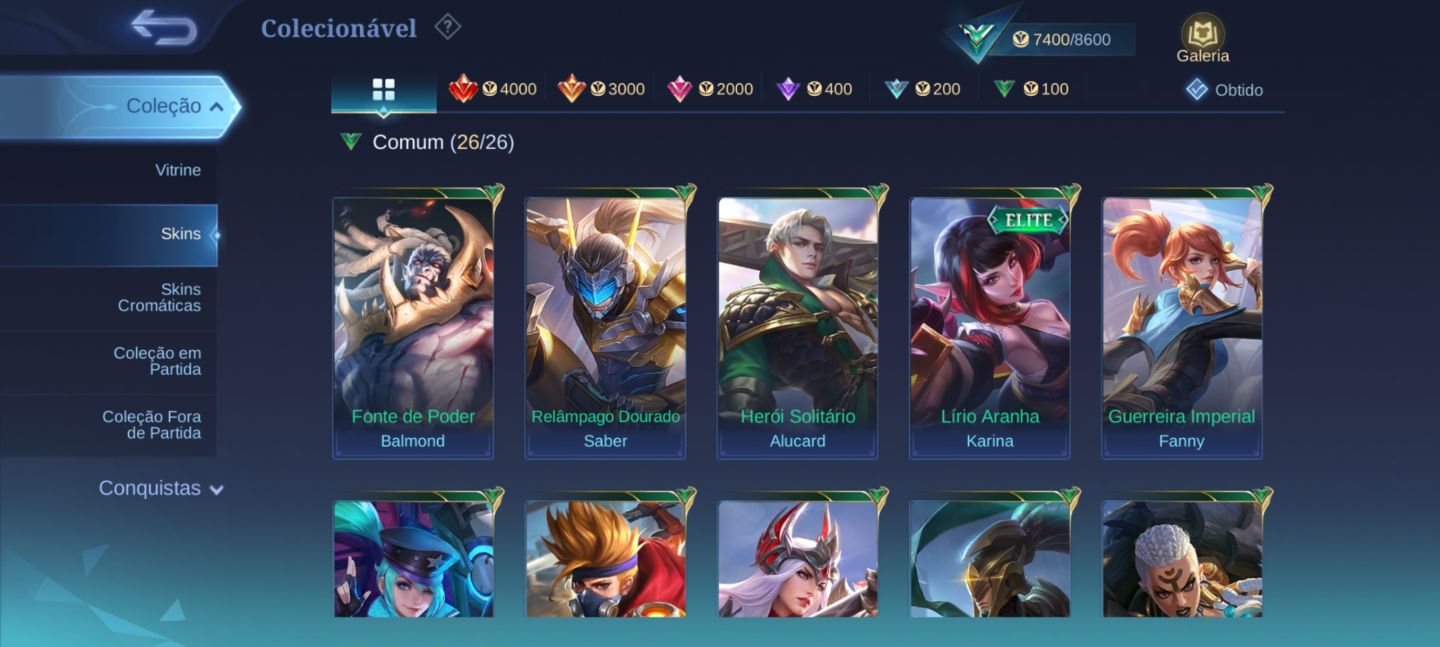 Conta mobile legends Smurf gemada acesso full