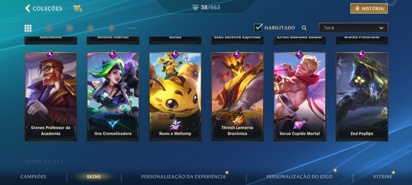 CONTA WILD RIFT 5 SKINS LENDÁRIAS FULL ACESSO