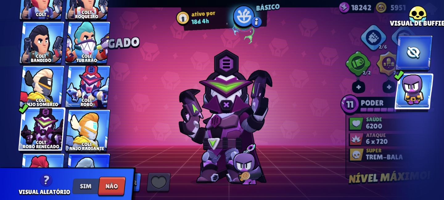 Conta brawlstars 39k troféus 169 skins