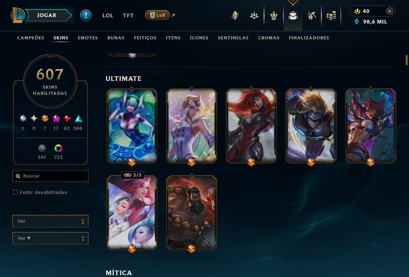 CONTA ESMERALDA | 607 SKINS | 340 EMOTES | 174 CROMAS