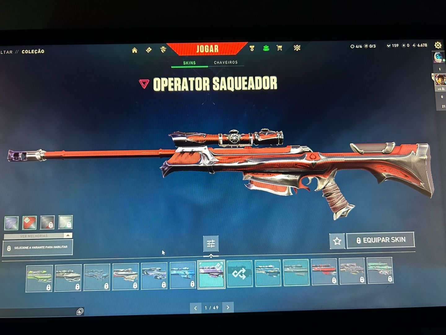 CONTA NÍVEL 109 CONTENDO SKINS