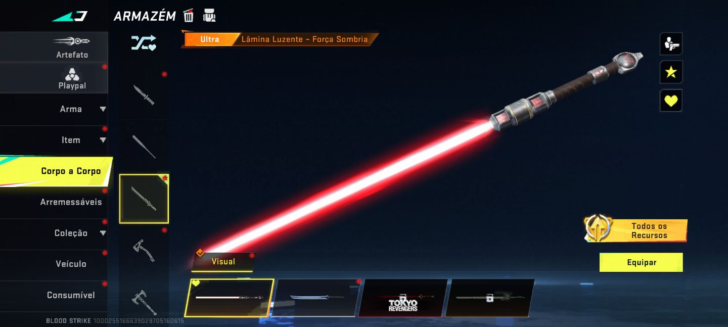 Conta de blood Strike antiga e gemada